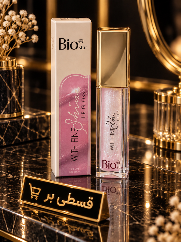 لیپ گلاس براق بیو استار مدل With Fine Shimmer